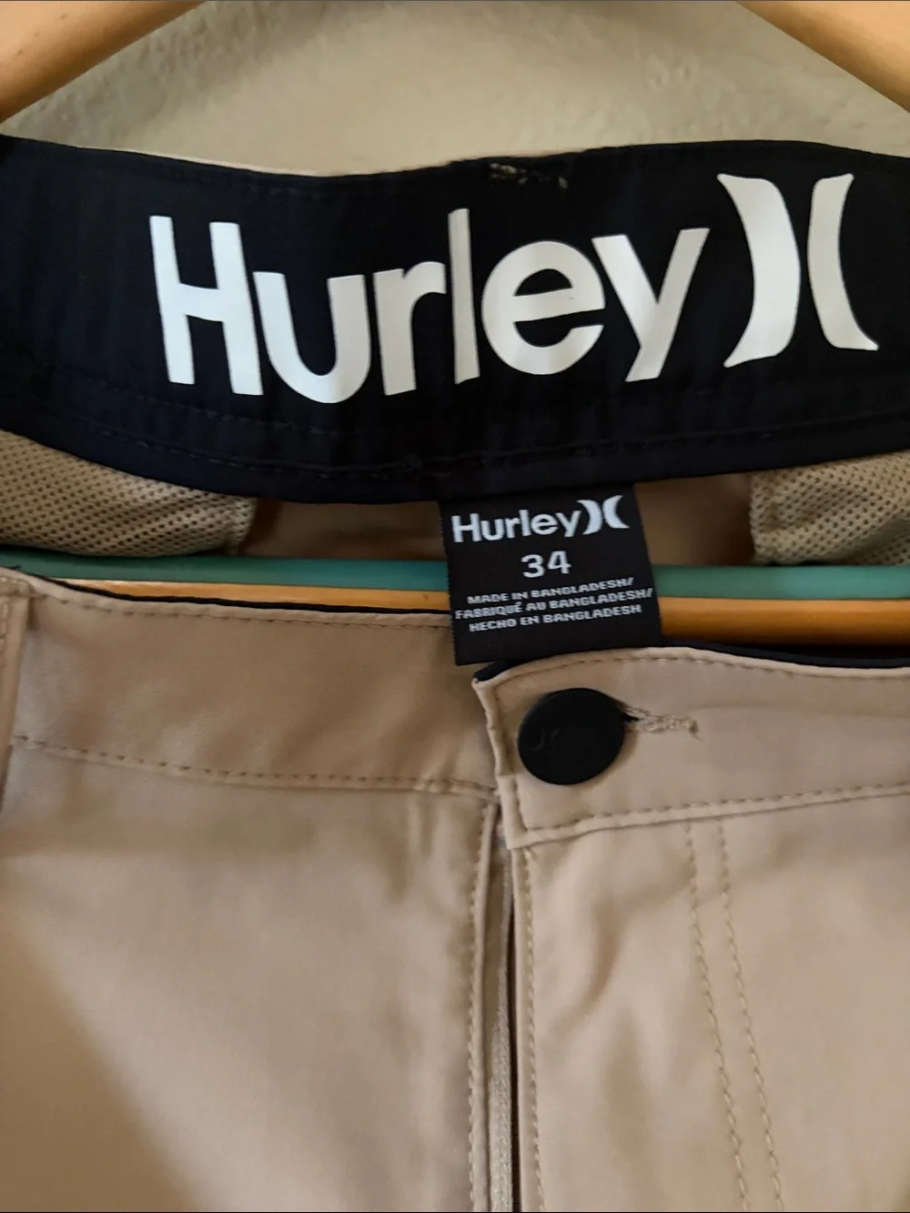 Hurley Men’s Tan Hybrid Board Shorts